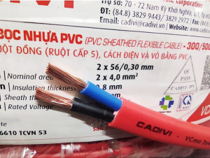 Cửa hàng cung cấp Dây điện đôi Cadivi 4.0 tại Bình Dương