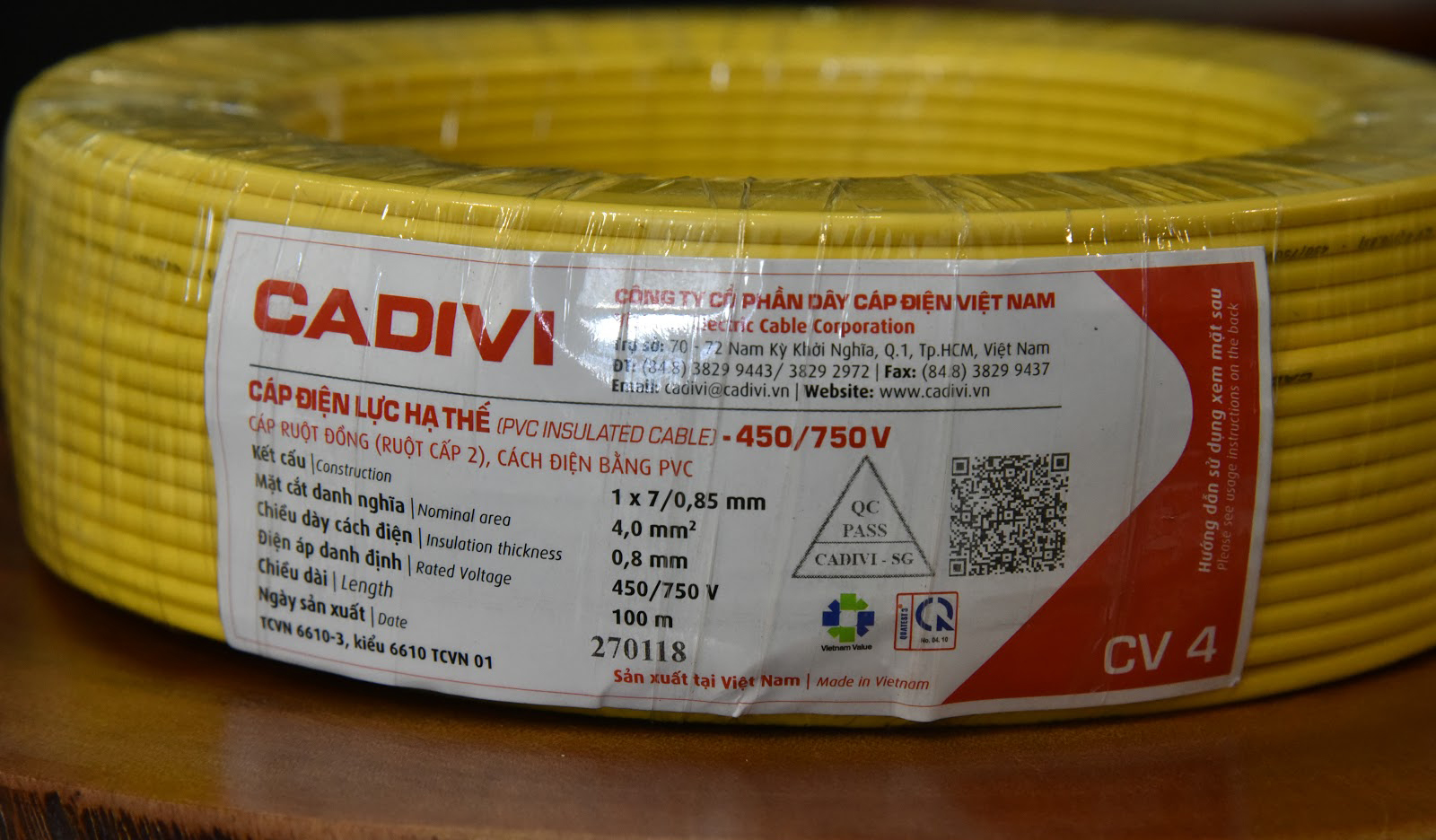 dây điện đơn cadivi